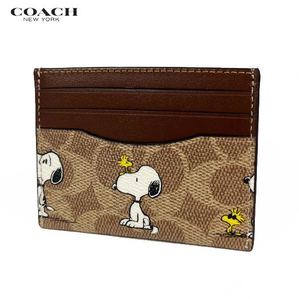 Title: Coach x Peanuts Mini Skinny ID Case Signature Canvas with Snoopy Print CBT14 NWT