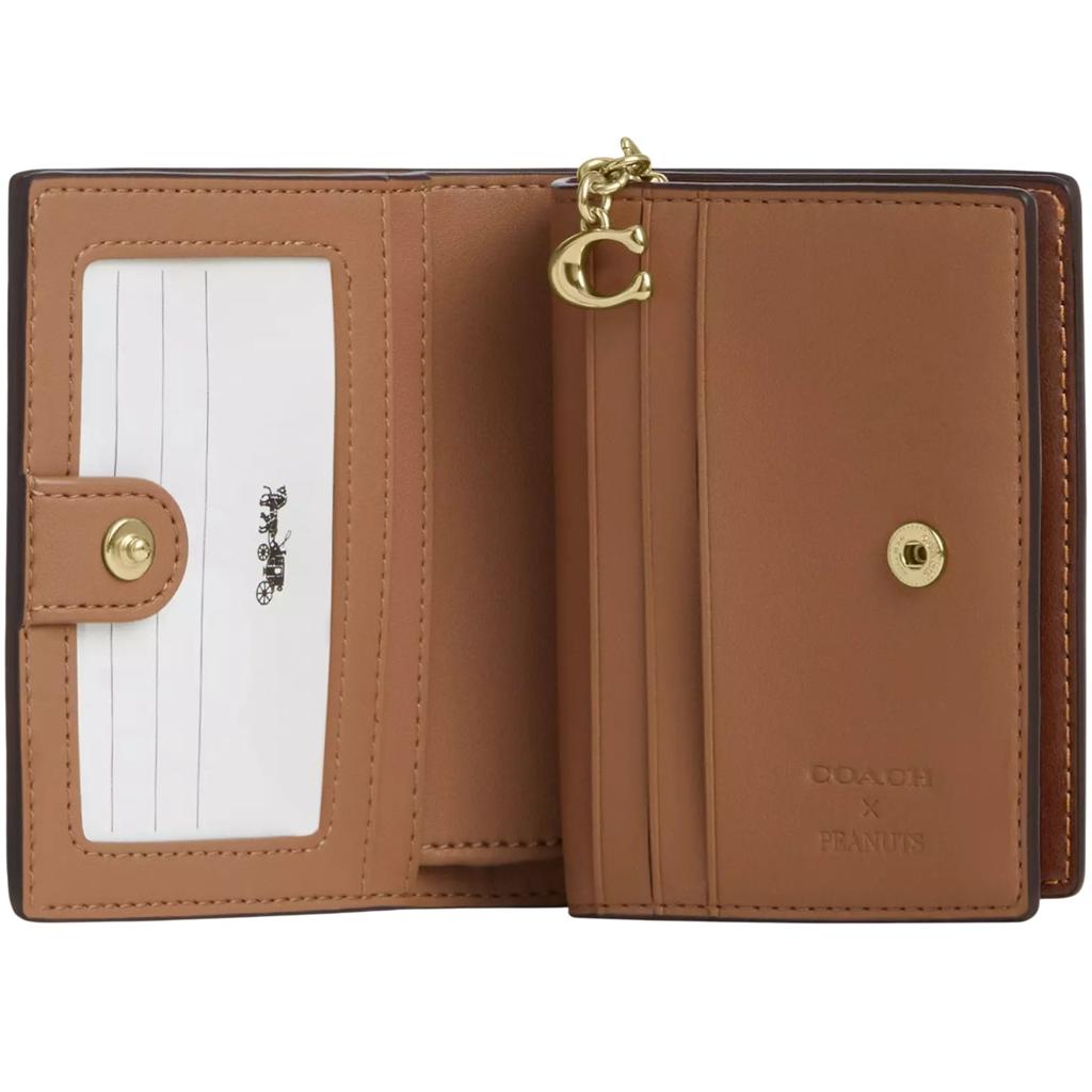 Title: NWT Coach x Peanuts Snap Wallet Signature Canvas with Snoopy Print CBN32