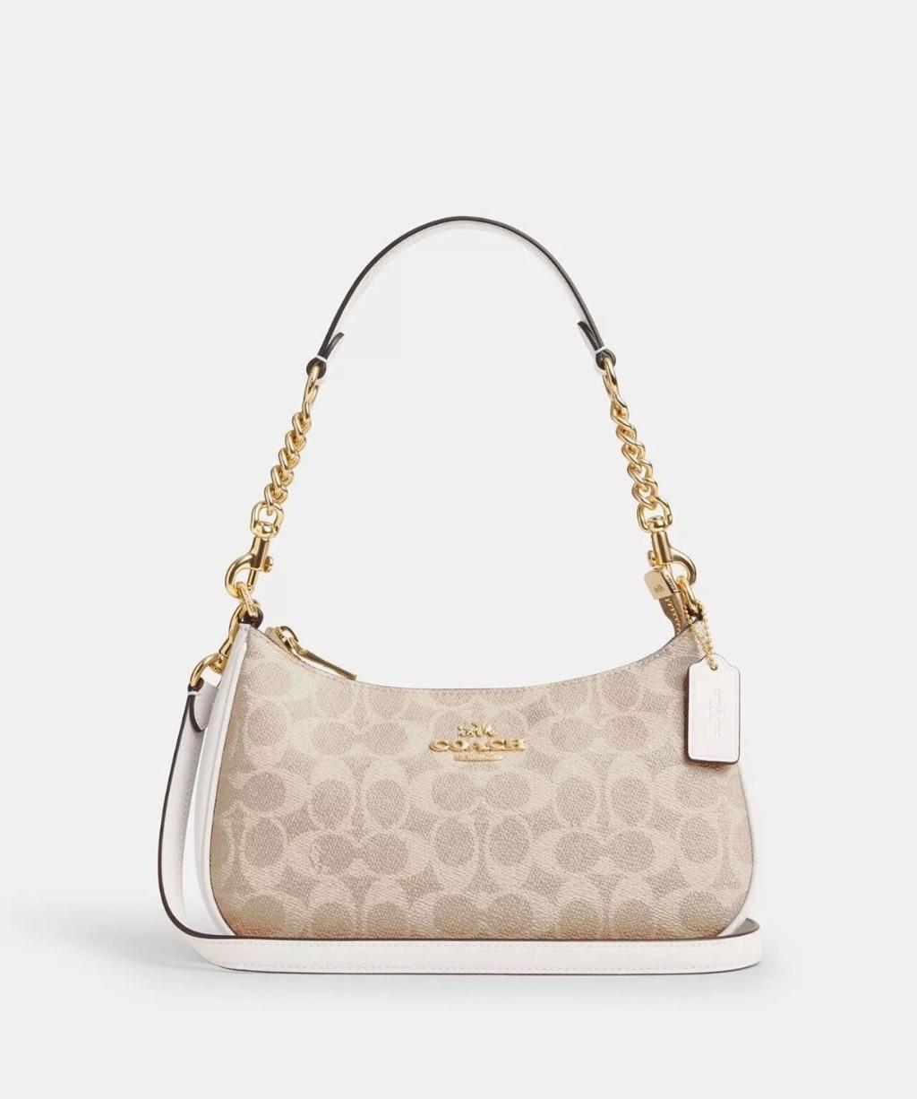 Coach Teri Shoulder Bag in Signature Canvas for Women
