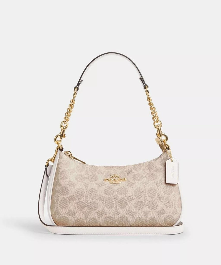 Coach Teri Shoulder Bag in Signature Canvas for Women