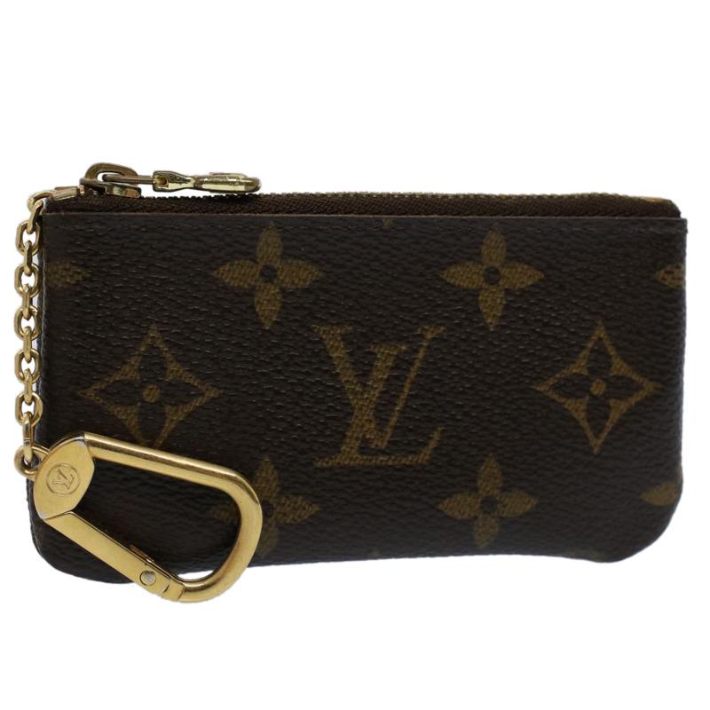 Louis Vuitton Key Pouch M62650 Monogram Canvas Coin Card Holder with Key Ring