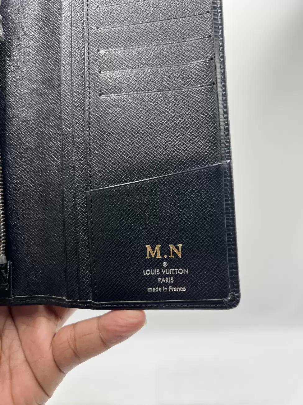 Title: Louis Vuitton Engraved Monogram Wallet Designer Luxury Wallet